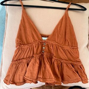 Urban Outfitters Cropped Tank top - burnt orange
